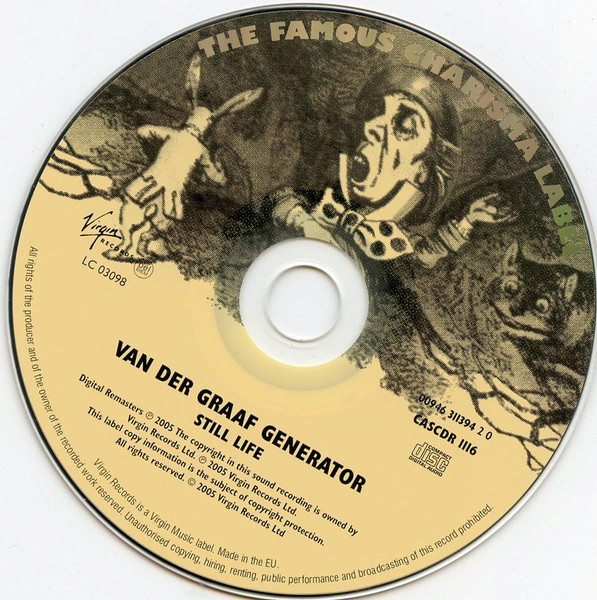 Van Der Graaf Generator - Still Life | EMI (00946 3 11394 2 0) - 3