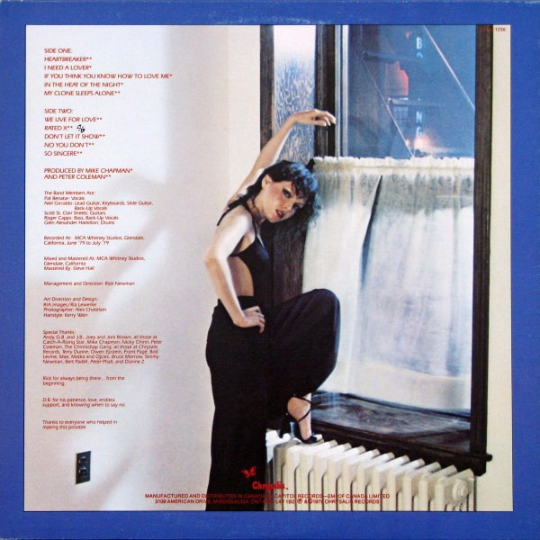 Pat Benatar - In The Heat Of The Night | Chrysalis (CHR 1236) - 2 Pat Benatar - In The Heat Of The Night | Chrysalis (CHR 1236) - 2