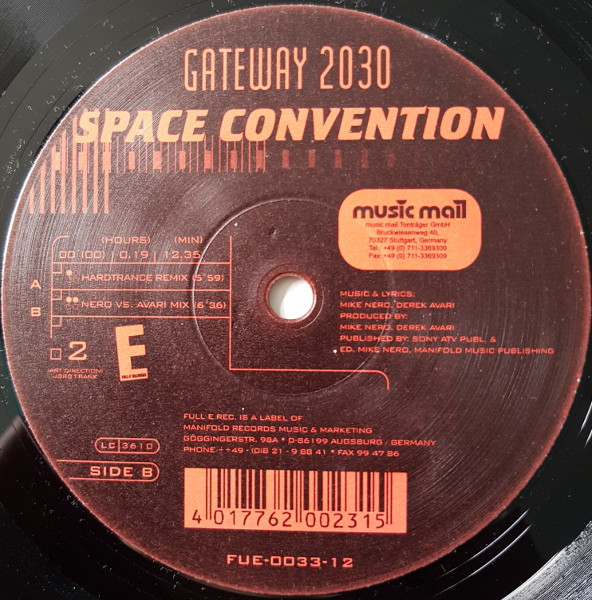 Gateway 2030 - Space Convention | Full-E Records (FUE 0033-12) - 3