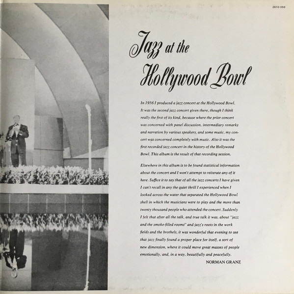 Various - Jazz At The Hollywood Bowl | Verve Records (2610 058) - 3 Various - Jazz At The Hollywood Bowl | Verve Records (2610 058) - 3