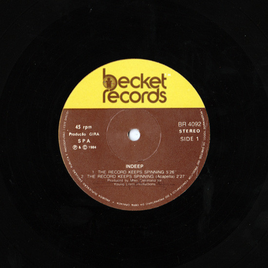 Indeep - The Record Keeps Spinning | Becket Records (BR 4092)