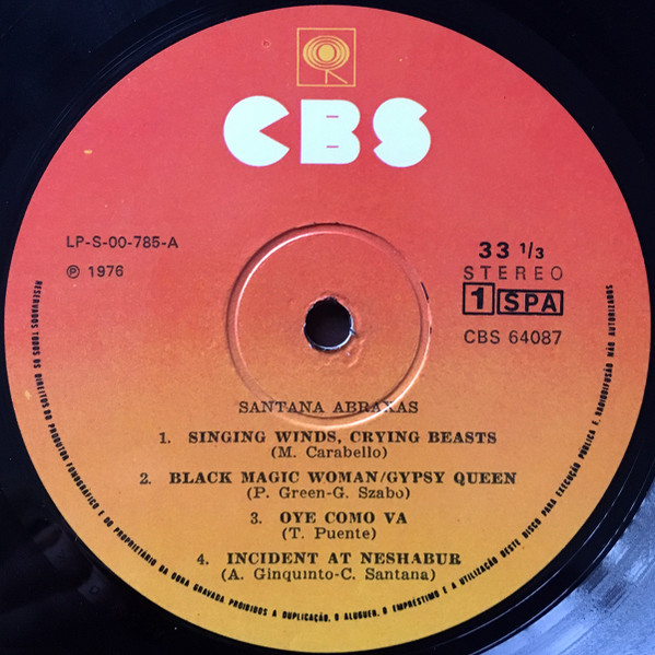 Santana - Abraxas | CBS (64087) - 3 Santana - Abraxas | CBS (64087) - 3