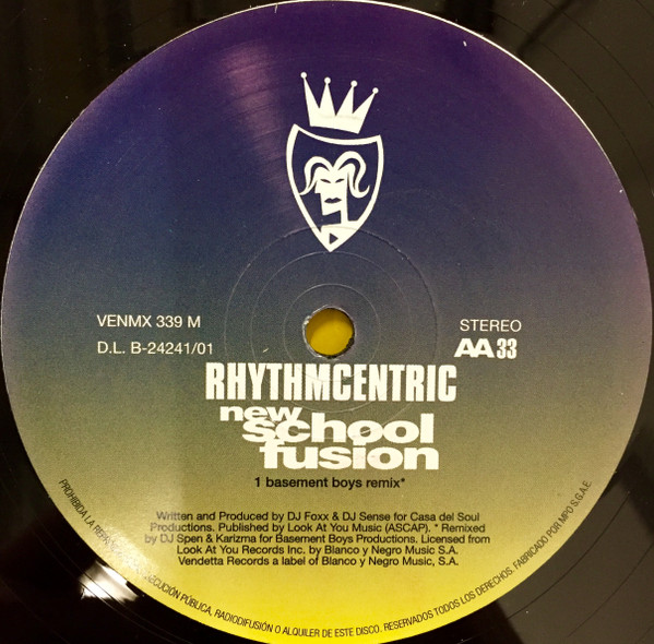 Rhythmcentric - New School Fusion | Vendetta Records (VENMX 339 (M)) - 3