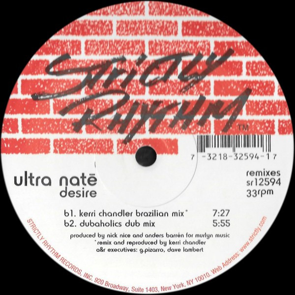 Ultra Naté - Desire (Remixes) | Strictly Rhythm (SR 12594) - 2