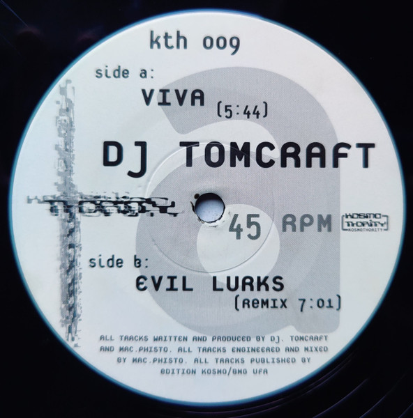 Tomcraft - Viva | Kosmothority (kth 009) - 3