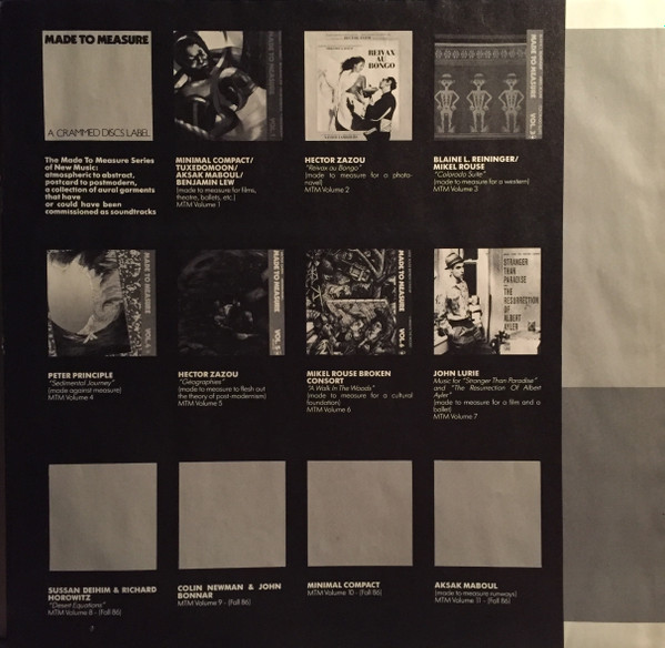 John Lurie - Down By Law | Crammed Discs (MTM 14) - 3 John Lurie - Down By Law | Crammed Discs (MTM 14) - 3