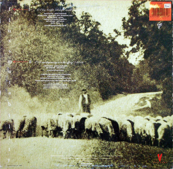 David Sylvian ∙ Holger Czukay - Flux + Mutability | Venture (VE43) - 2