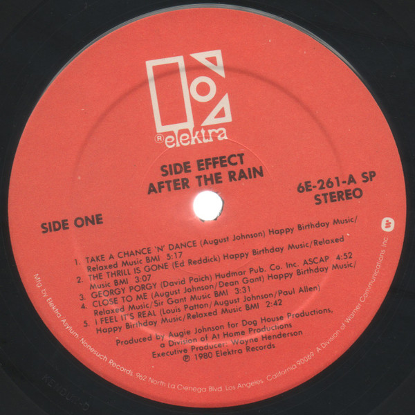 Side Effect - After The Rain | Elektra (6E-261) - 3 Side Effect - After The Rain | Elektra (6E-261) - 3