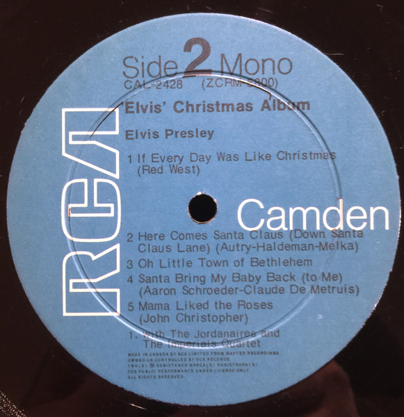Elvis Presley - Elvis' Christmas Album [Vinyl] | RCA Camden (CAL-2428) - 4