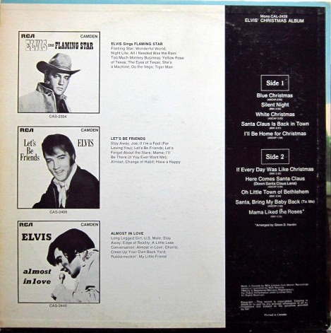 Elvis Presley - Elvis' Christmas Album [Vinyl] | RCA Camden (CAL-2428) - 2