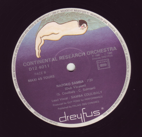 Continental Research Orchestra - Naboko Samba | Disques Dreyfus (D12 4011) - 3 Continental Research Orchestra - Naboko Samba | Disques Dreyfus (D12 4011) - 3