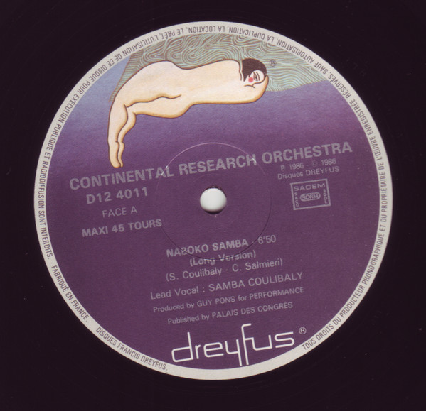 Continental Research Orchestra - Naboko Samba | Disques Dreyfus (D12 4011) - 4 Continental Research Orchestra - Naboko Samba | Disques Dreyfus (D12 4011) - 4
