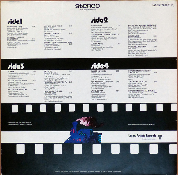 Various - Filme, Die Man Nicht Vergisst - Unforgettable Movies Vol.2 | United Artists Records (UAS 29 179/80 X) - 2