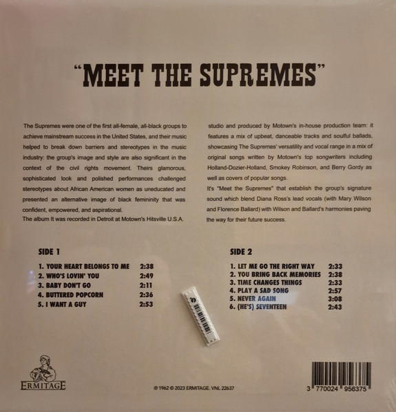 The Supremes - Meet The Supremes | Ermitage (VNL 22637) - 2 The Supremes - Meet The Supremes | Ermitage (VNL 22637) - 2