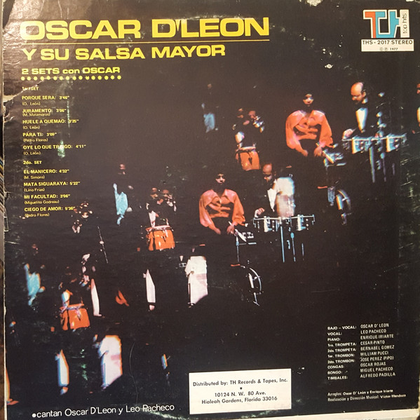 Oscar D'Leon Y Su Salsa Mayor Cantan Oscar D' León Y Leo Pacheco - 2 Sets Con Oscar | Top Hits (THS-2017) - 2