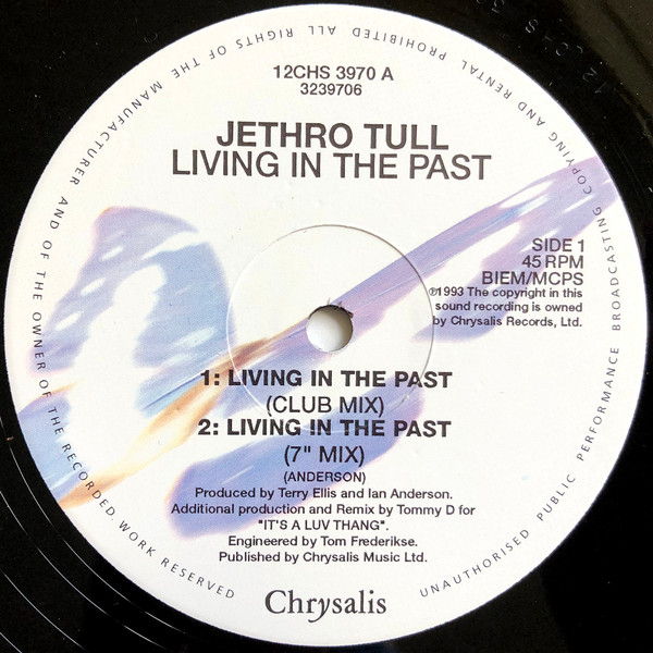 Jethro Tull - Living In The Past (Club Mix) | Chrysalis (12CHS 3970) - 3 Jethro Tull - Living In The Past (Club Mix) | Chrysalis (12CHS 3970) - 3