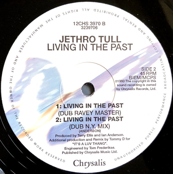 Jethro Tull - Living In The Past (Club Mix) | Chrysalis (12CHS 3970) - 4 Jethro Tull - Living In The Past (Club Mix) | Chrysalis (12CHS 3970) - 4