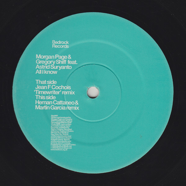 Morgan Page & Gregory Shiff Feat. Astrid Suryanto - All I Know (Remixes) | Bedrock Records (BED46R) - 3 Morgan Page & Gregory Shiff Feat. Astrid Suryanto - All I Know (Remixes) | Bedrock Records (BED46R) - 3