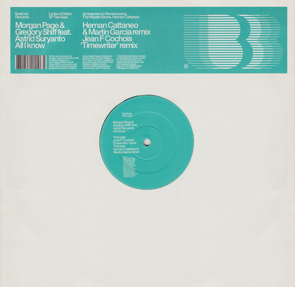Morgan Page & Gregory Shiff Feat. Astrid Suryanto - All I Know (Remixes) | Bedrock Records (BED46R) - main Morgan Page & Gregory Shiff Feat. Astrid Suryanto - All I Know (Remixes) | Bedrock Records (BED46R) - main