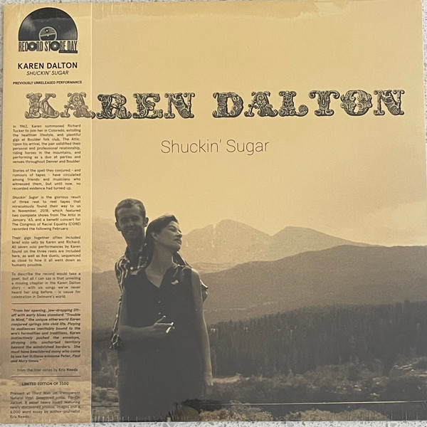 Karen Dalton - Shuckin' Sugar | Delmore Recording Society (DE031) Karen Dalton - Shuckin' Sugar | Delmore Recording Society (DE031)