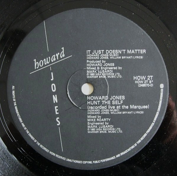 Howard Jones - What Is Love? (Extended Version) | WEA (HOW 2T) - 4 Howard Jones - What Is Love? (Extended Version) | WEA (HOW 2T) - 4