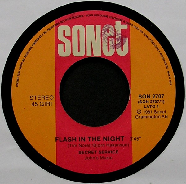 Secret Service - Flash In The Night | Sonet (SON 2707) - 3