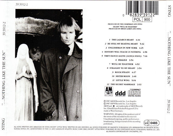Sting - ...Nothing Like The Sun | A&M Records (39 3912-2) - 2