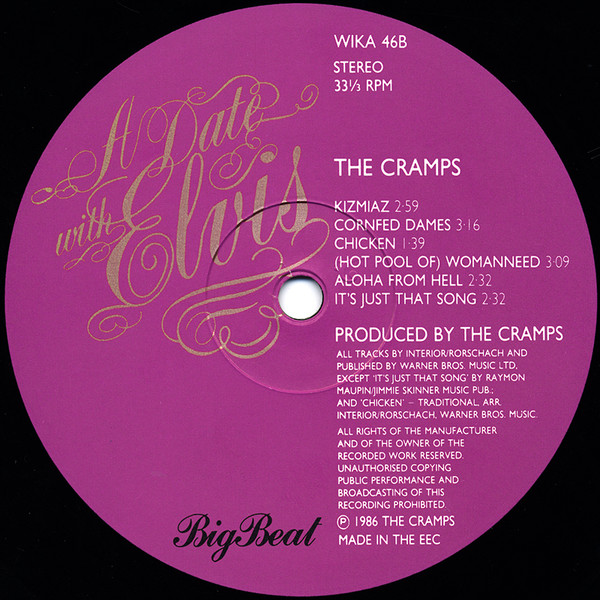 The Cramps - A Date With Elvis | Big Beat Records (WIKA 46) - 4
