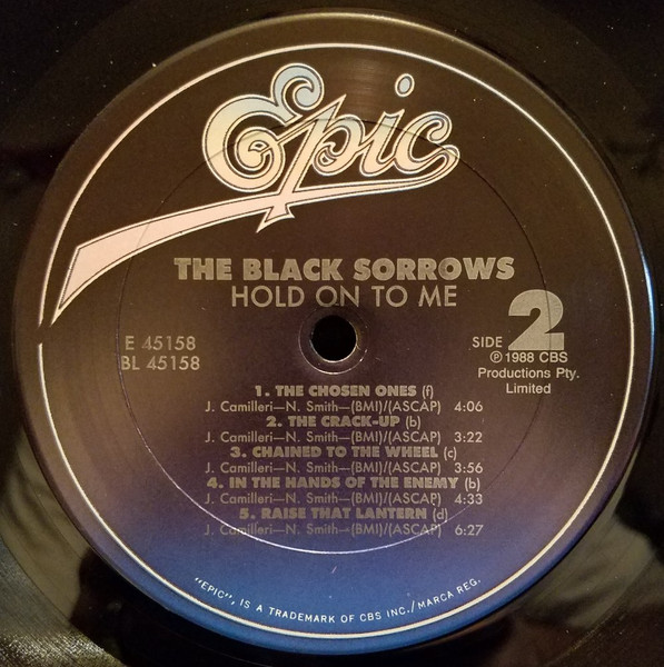 The Black Sorrows - Hold On To Me | Epic (FE 45158) - 3 The Black Sorrows - Hold On To Me | Epic (FE 45158) - 3