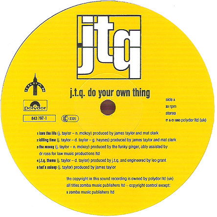 The James Taylor Quartet - Do Your Own Thing | Polydor (843 797-1) - 2