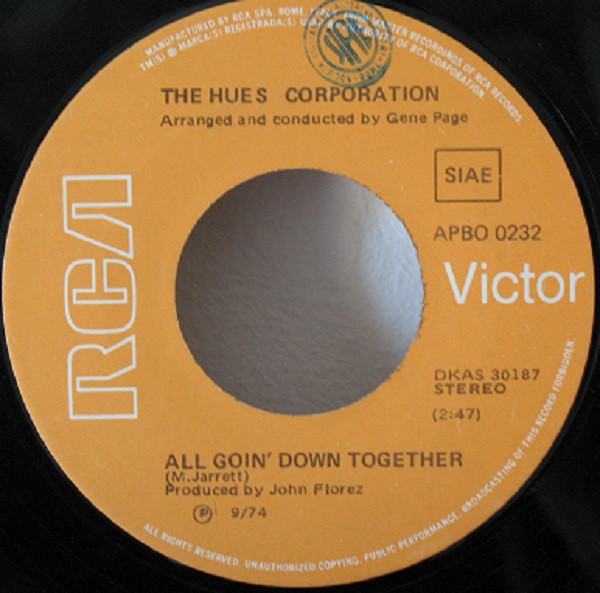 The Hues Corporation - Rock The Boat | RCA Victor (APBO 0232) - 4