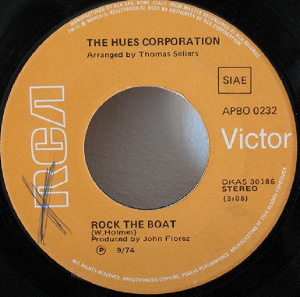 The Hues Corporation - Rock The Boat | RCA Victor (APBO 0232) - 3