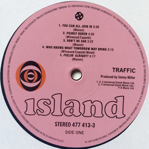 Traffic - Traffic | Island Records (477 413-3) - 3 Traffic - Traffic | Island Records (477 413-3) - 3