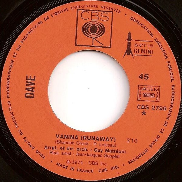 Dave - Vanina | CBS (CBS 2796) - 3