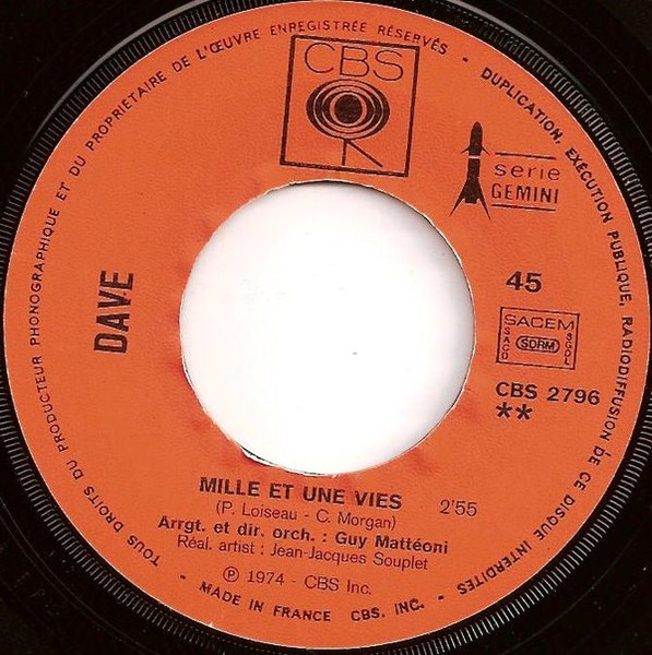 Dave - Vanina | CBS (CBS 2796) - 4