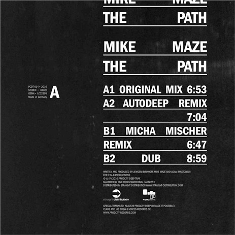 Mike Maze - The Path | ProgCity Deep Trax (PCDT-014) - 3