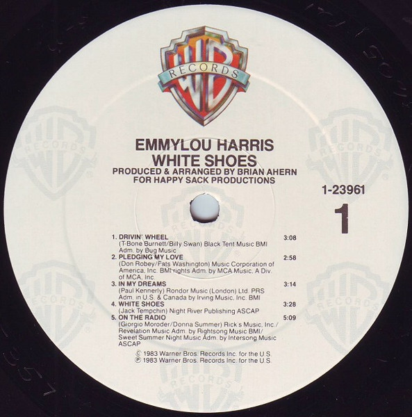 Emmylou Harris - White Shoes | Warner Bros. Records (9 23961-1) - 3 Emmylou Harris - White Shoes | Warner Bros. Records (9 23961-1) - 3