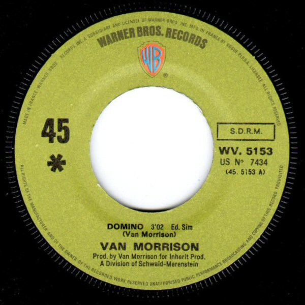 Van Morrison - Domino / Sweet Jannie | Warner Bros. Records (WV.5153) - 3