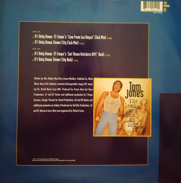 Tom Jones - If I Only Knew | ZTT (ZANG59T) - 2