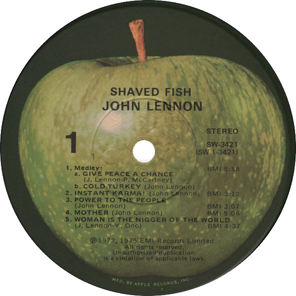 John Lennon / The Plastic Ono Band - Shaved Fish | Apple Records (SW-3421) - 3 John Lennon / The Plastic Ono Band - Shaved Fish | Apple Records (SW-3421) - 3