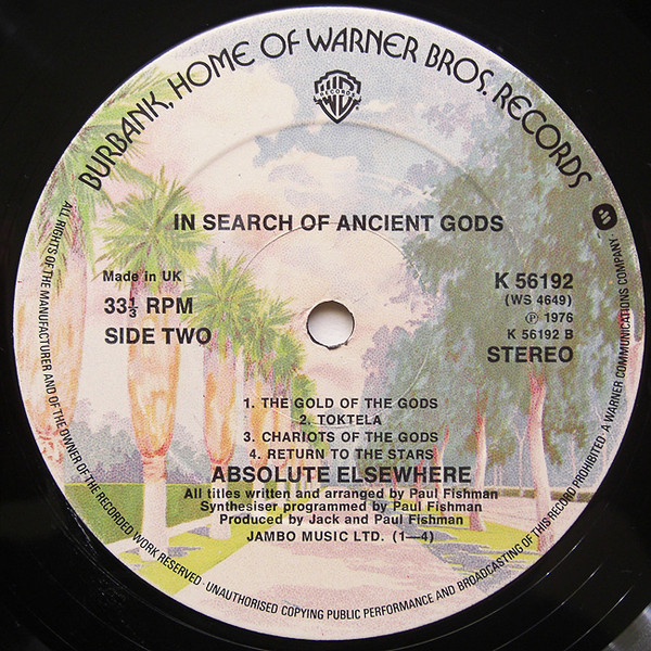 Absolute Elsewhere - In Search Of Ancient Gods | Warner Bros. Records (K 56192) - 4