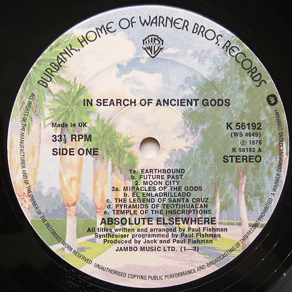 Absolute Elsewhere - In Search Of Ancient Gods | Warner Bros. Records (K 56192) - 3