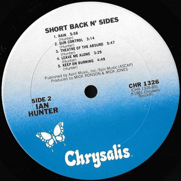 Ian Hunter - Short Back N' Sides | Chrysalis (CHR 1326) - 4