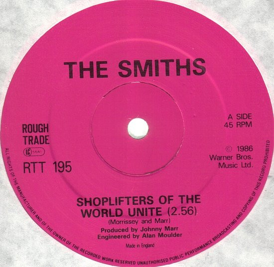 The Smiths - Shoplifters Of The World Unite | Rough Trade (RTT 195) - main