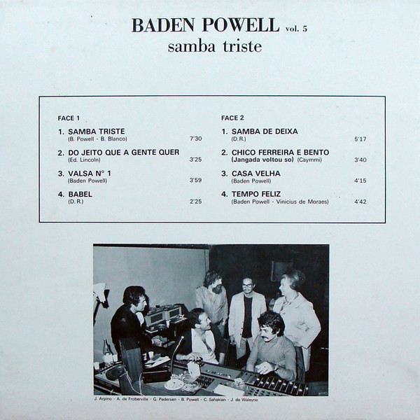 Baden Powell - Vol.5 - Samba Triste | Disques Festival (FLD 636) - 2 Baden Powell - Vol.5 - Samba Triste | Disques Festival (FLD 636) - 2