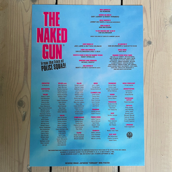 Ira Newborn - The Naked Gun: From The Files Of Police Squad! (2LP - Limited Edition - Mondo Exclusive Blue Swirl Sky Vinyl) [Vinyl] | Rusted Wave (RW-018) - 4
