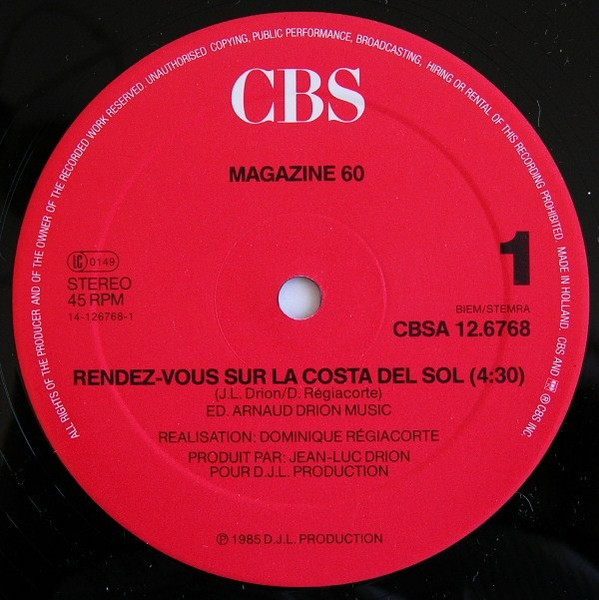 Magazine 60 - Rendez-Vous Sur La Costa Del Sol | CBS (CBSA 12.6768) - 3