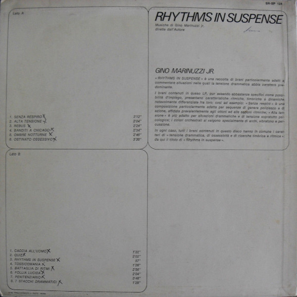 Gino Marinuzzi Jr. - Rhythms In Suspense | SR Records (SP 124) - 2
