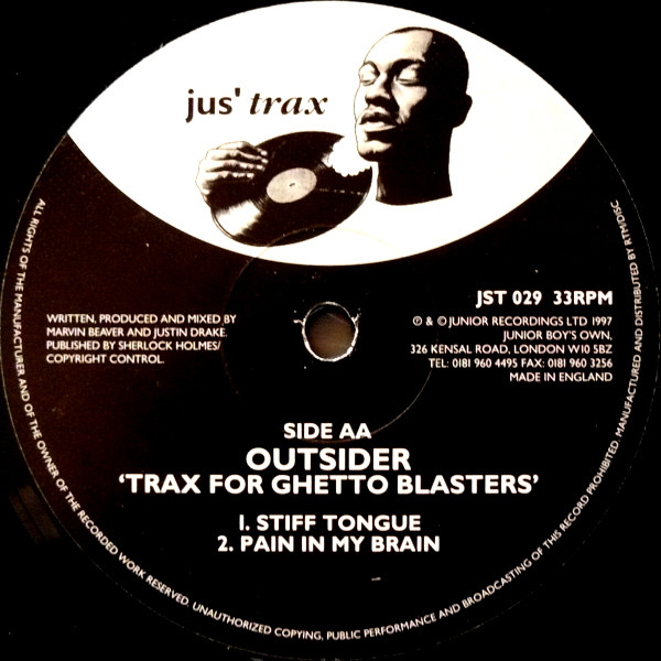 Outsider - Trax For Ghetto Blasters | Jus' Trax (JST 029) - 2