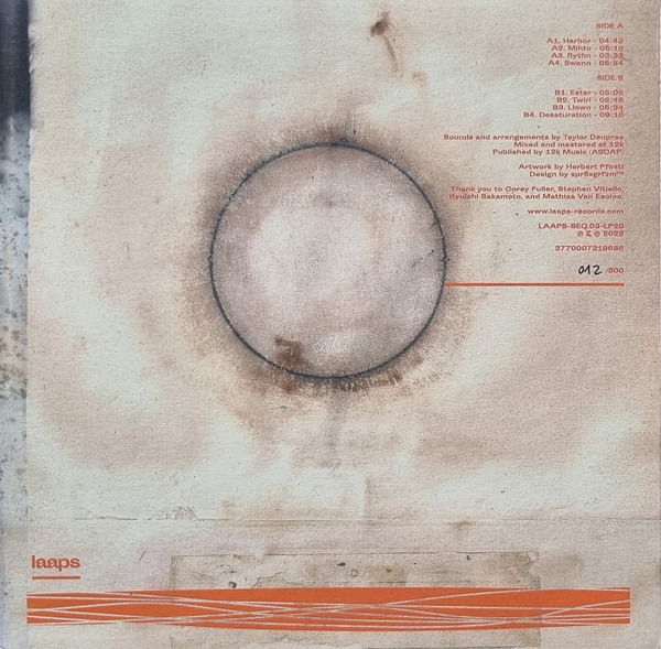 Taylor Deupree - Harbor | LAAPS (laaps 020) - 2 Taylor Deupree - Harbor | LAAPS (laaps 020) - 2